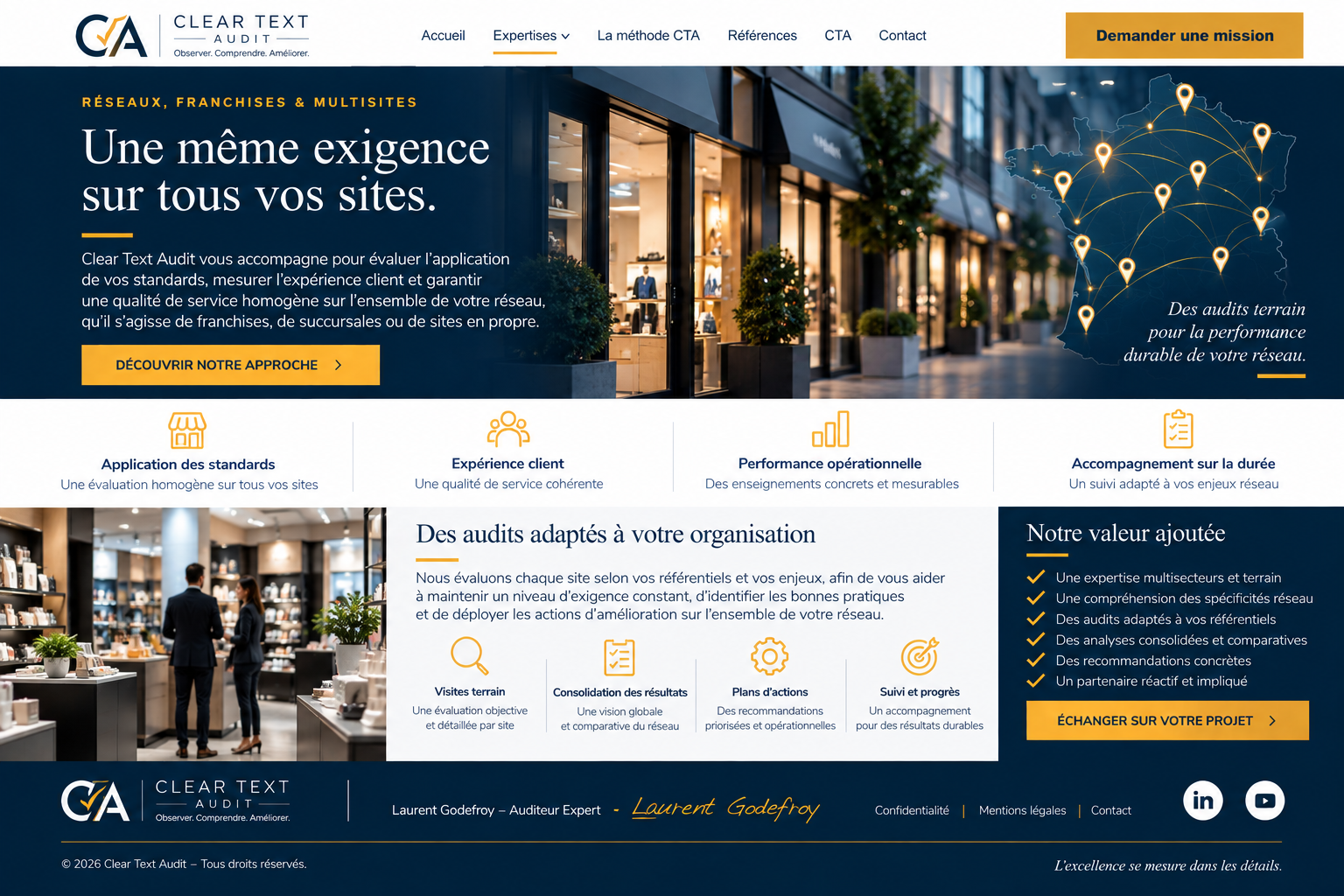 Réseaux, Franchises & Multisites — référence visuelle validée